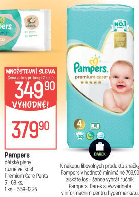 Pleny dětské Pampers Pants Premium Care