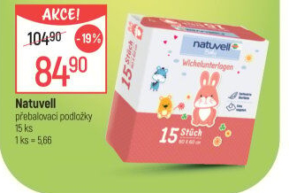 Podložky přebalovací Natuvell