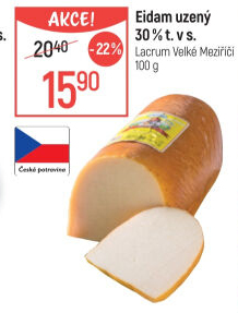 Sýr Eidam uzený 30% Lacrum