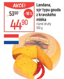 Sýr Gouda kozí ochucená Landana