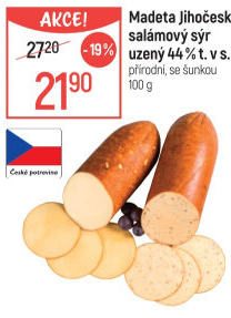 Sýr uzený salámový Jihočeský Madeta