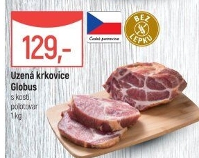 Uzená krkovice s kostí Globus