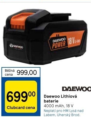 Baterie lithiové Daewoo
