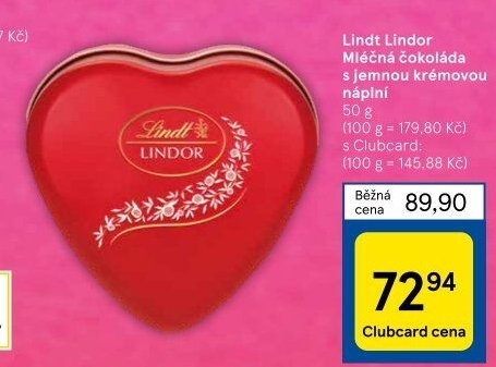Bonboniéra Pralinky Lindor Lindt