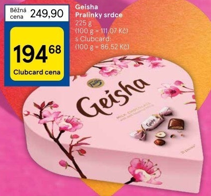 Bonboniéra srdce Geisha