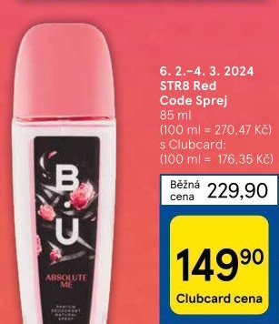 Deodorant parfémovaný dámskýB.U.
