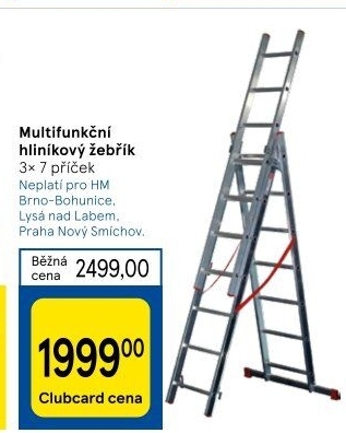 Hliníkový multifunkční žebřík