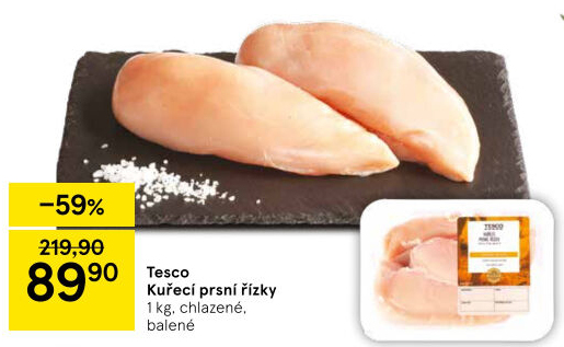 Kuřecí prsní řízky Tesco