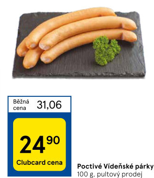 Párky vídeňské poctivé