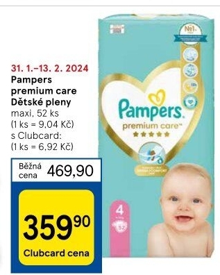 Pleny dětské Pampers Premium Care