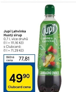 Sirup Superhustý Jupí