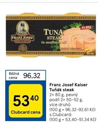 Tuňák steak Exclusive Franz Josef Kaiser
