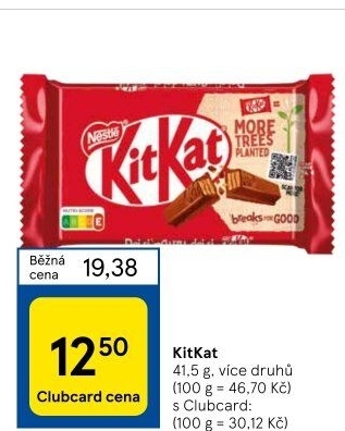 Tyčinka Kit Kat Nestlé