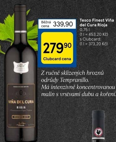 Víno Vińa del Cura Reserva Rioja Tesco Finest