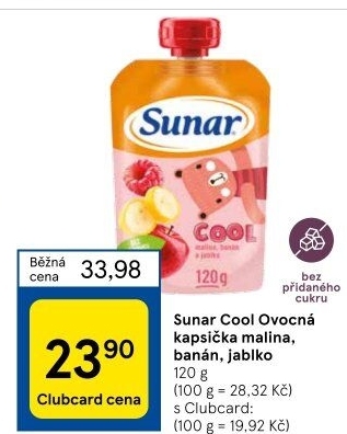 Kapsička do ručičky Ovocné pyré Cool Sunar