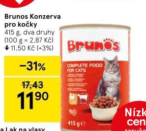 Konzerva pro kočky Brunos