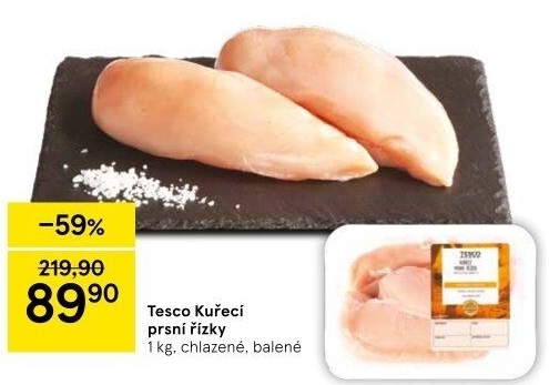 Kuřecí prsní řízky Tesco