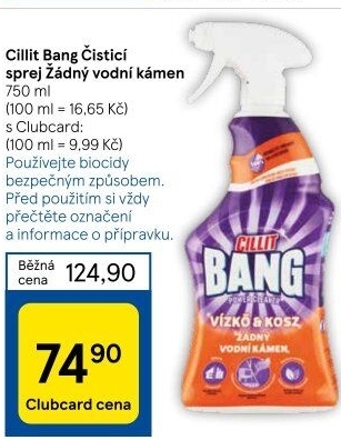 Odstraňovač vodního kamene Cillit Bang