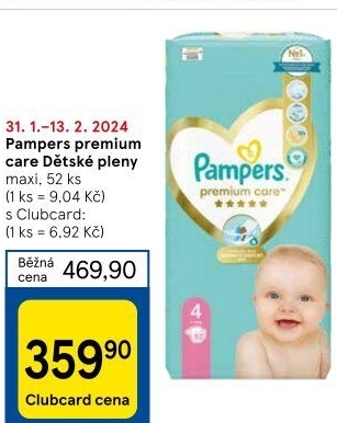 Pleny dětské Pampers Premium Care