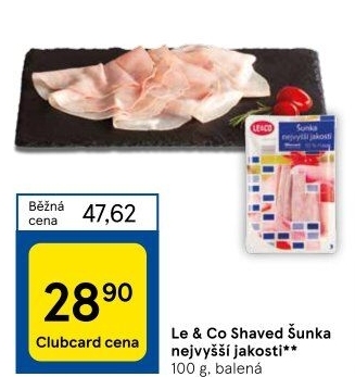 Šunka nejvyšší jakosti LE&amp