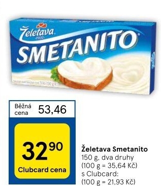 Sýr tavený Smetanito Želetava