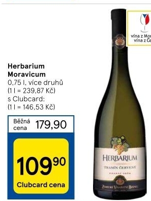 Vína Herbarium Moravicum Zámecké vinařství Bzenec - pozdní sběr