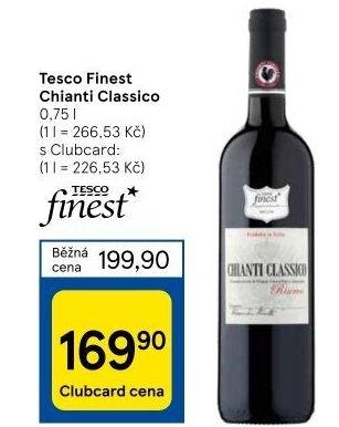 Víno Chianti Classico Tesco Finest
