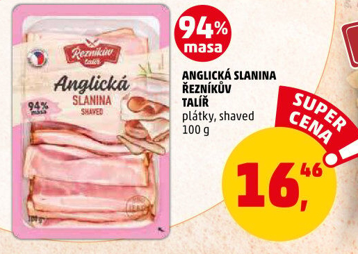 Anglická slanina Řezníkův talíř