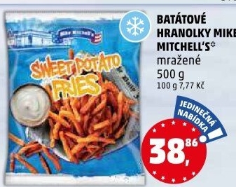 Batátové hranolky mražené Mike Mitchell'