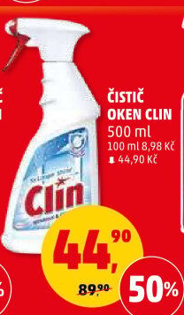 Čističe oken Clin
