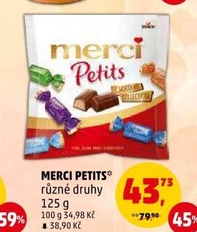 Čokoládové bonbony Petits Merci