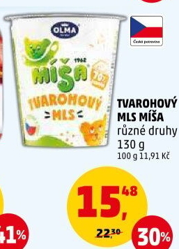 Dezert Tvarohový mls Míša Olma