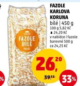 Fazole bílé Karlova Koruna