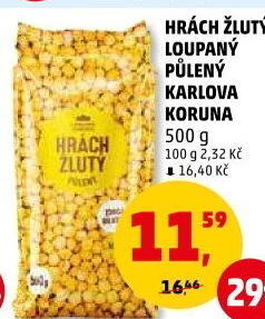 Hrách žlutý Karlova Koruna