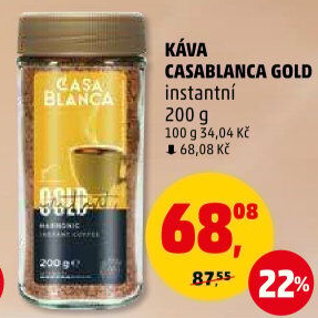 Instantní káva Casablanca Gold