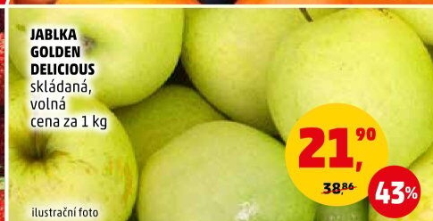 Jablka Golden Delicious