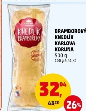 Knedlík bramborový Karlova Koruna
