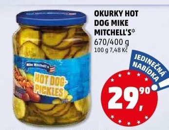 Okurky Hot Dog Mike Mitchell'