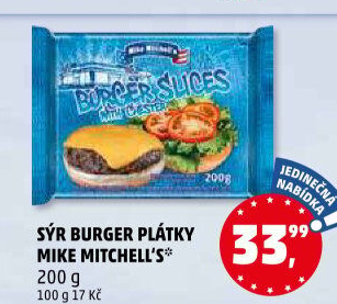 Sýr na burger Mike Mitchell'