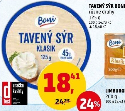 Sýr tavený Boni
