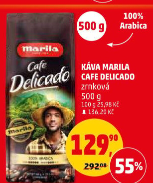 Zrnková káva Delicado Marila