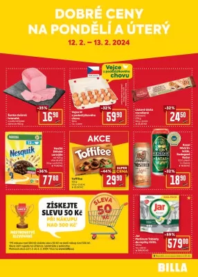 akční leták BILLA 7.2.2024-13.2.2024