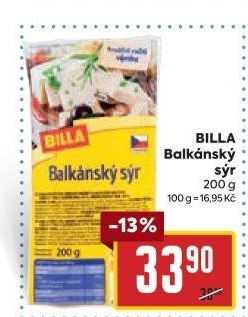 Balkánský sýr Billa