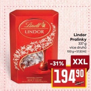 Bonboniéra Pralinky Lindor Lindt