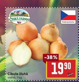 Cibule žlutá Česká Farma