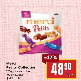 Čokoládové bonbony Petits Merci