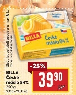 Máslo Billa