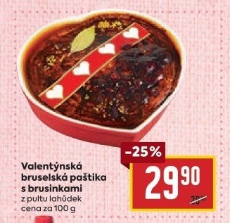Paštika bruselská s brusinkami