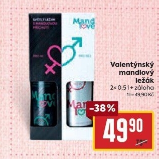 Pivo mandlový valentýnský ležák Hustopečská mandlárna