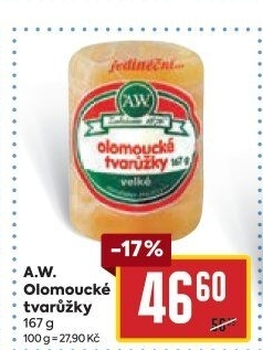 Sýr tvarůžky olomoucké A.W.
